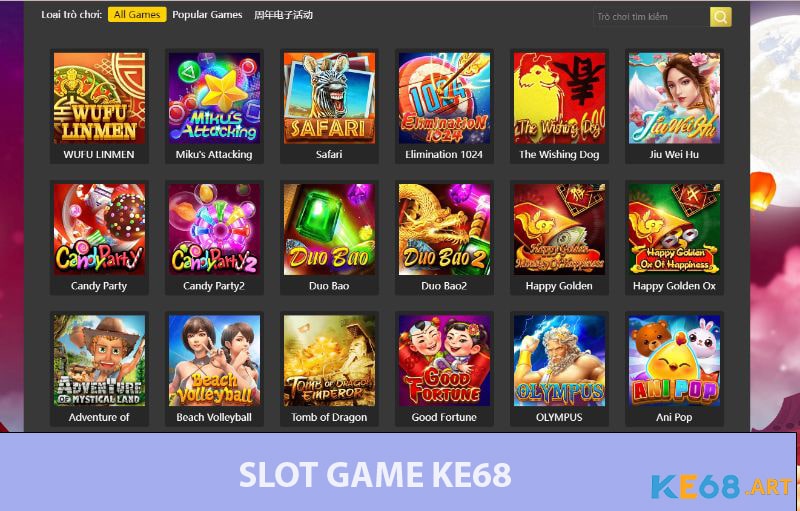 Slot game KE68